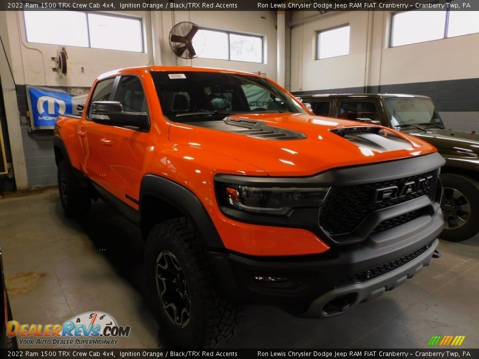 2022 Ram 1500 TRX Crew Cab 4x4 Ignition Orange / Black/TRX Red Accents Photo #3