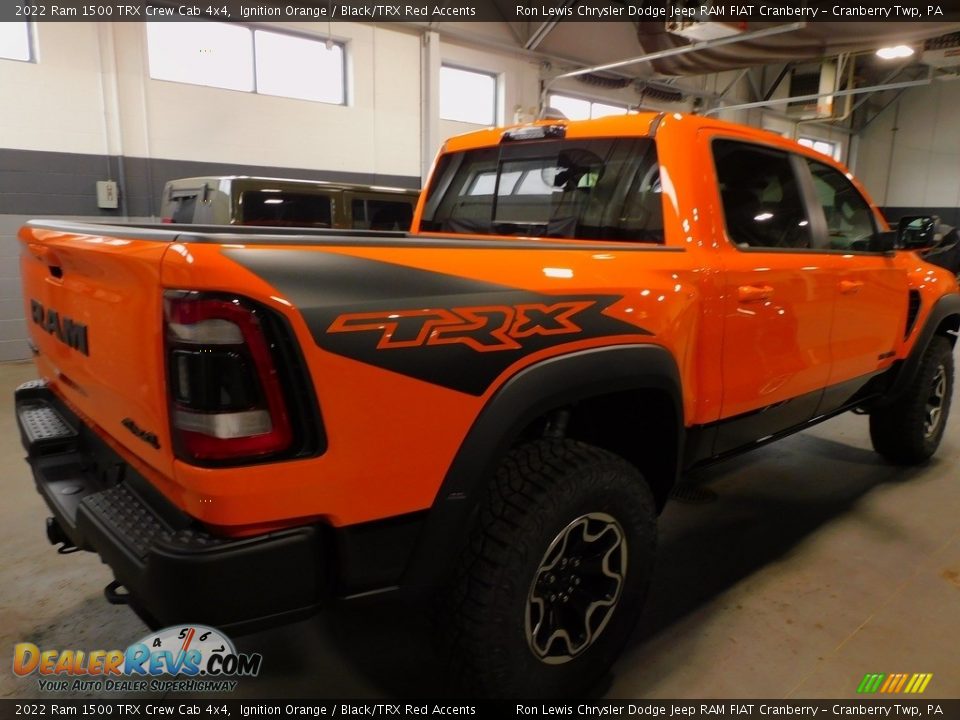 2022 Ram 1500 TRX Crew Cab 4x4 Ignition Orange / Black/TRX Red Accents Photo #4