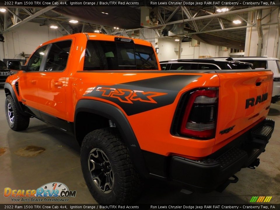 2022 Ram 1500 TRX Crew Cab 4x4 Ignition Orange / Black/TRX Red Accents Photo #7