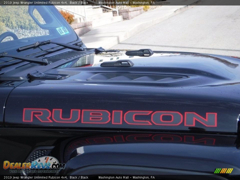 2019 Jeep Wrangler Unlimited Rubicon 4x4 Black / Black Photo #13