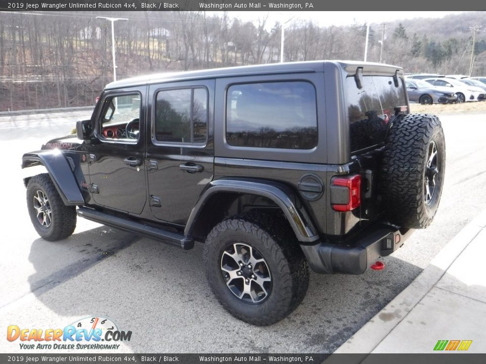 2019 Jeep Wrangler Unlimited Rubicon 4x4 Black / Black Photo #17