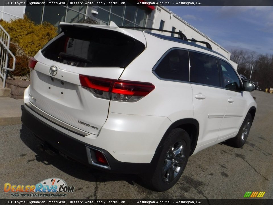 2018 Toyota Highlander Limited AWD Blizzard White Pearl / Saddle Tan Photo #16