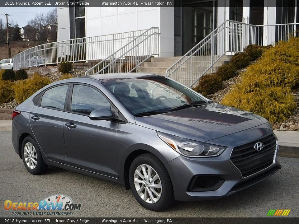 2018 Hyundai Accent SEL Urban Gray / Beige Photo #1