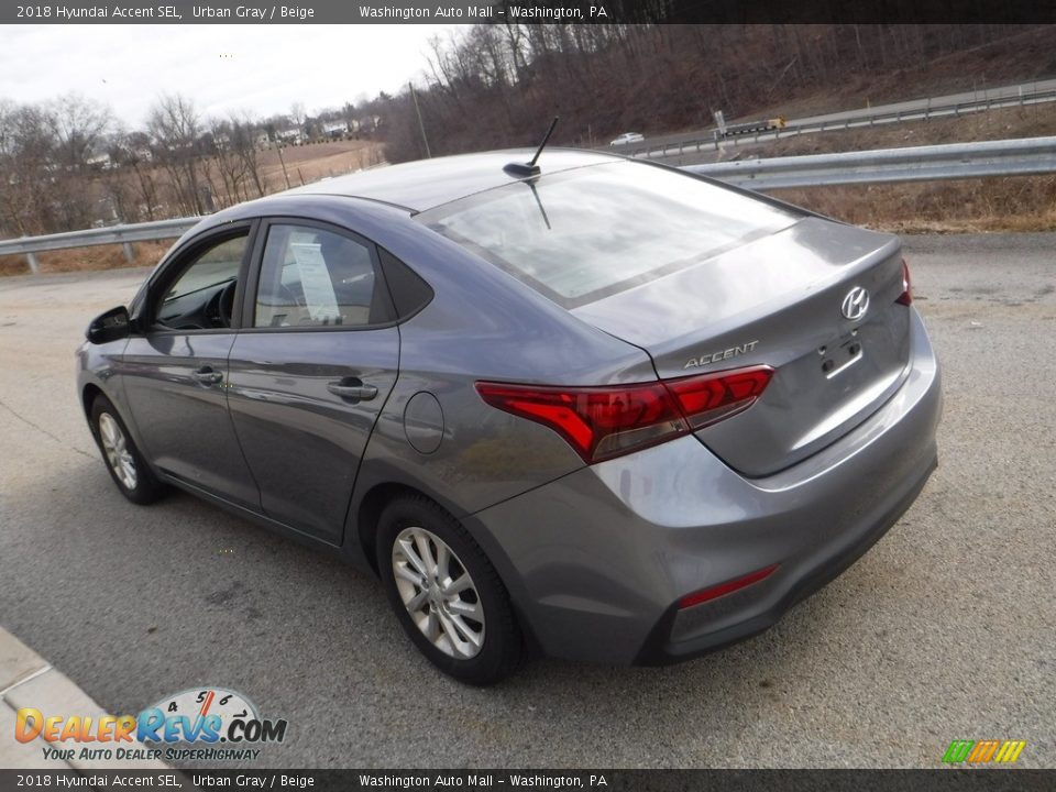 2018 Hyundai Accent SEL Urban Gray / Beige Photo #13