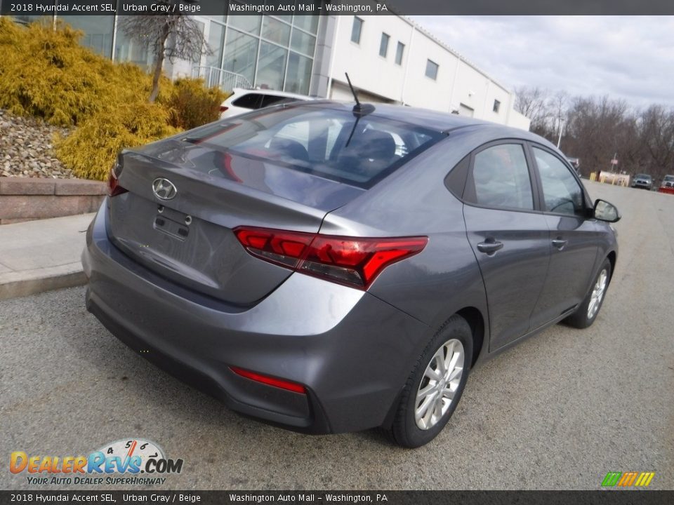 2018 Hyundai Accent SEL Urban Gray / Beige Photo #15