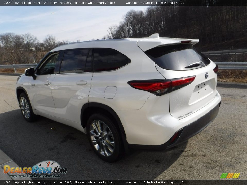 2021 Toyota Highlander Hybrid Limited AWD Blizzard White Pearl / Black Photo #19