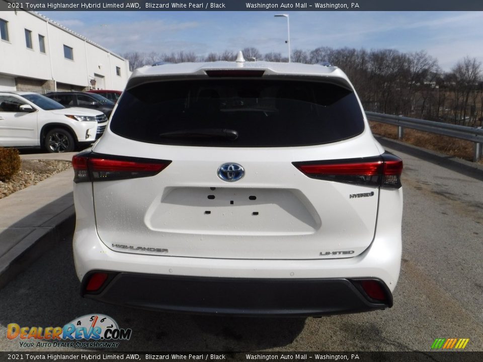 2021 Toyota Highlander Hybrid Limited AWD Blizzard White Pearl / Black Photo #20