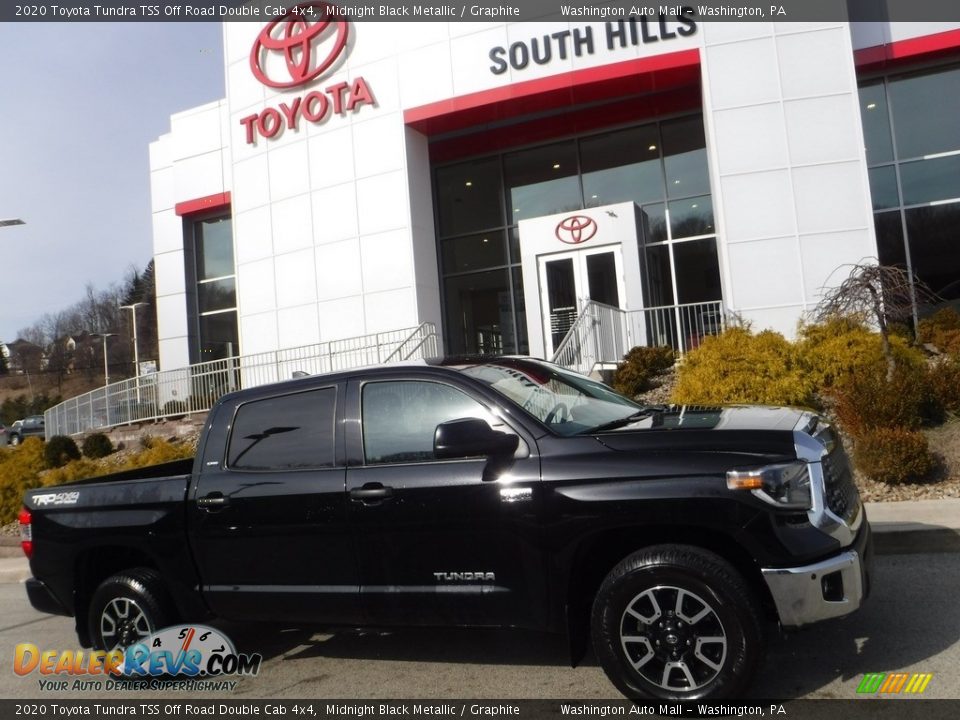 2020 Toyota Tundra TSS Off Road Double Cab 4x4 Midnight Black Metallic / Graphite Photo #2