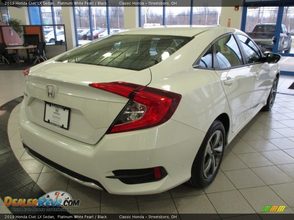 2019 Honda Civic LX Sedan Platinum White Pearl / Black Photo #7