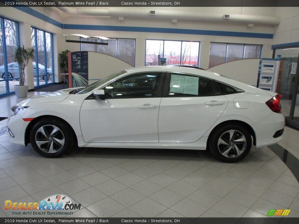 2019 Honda Civic LX Sedan Platinum White Pearl / Black Photo #10