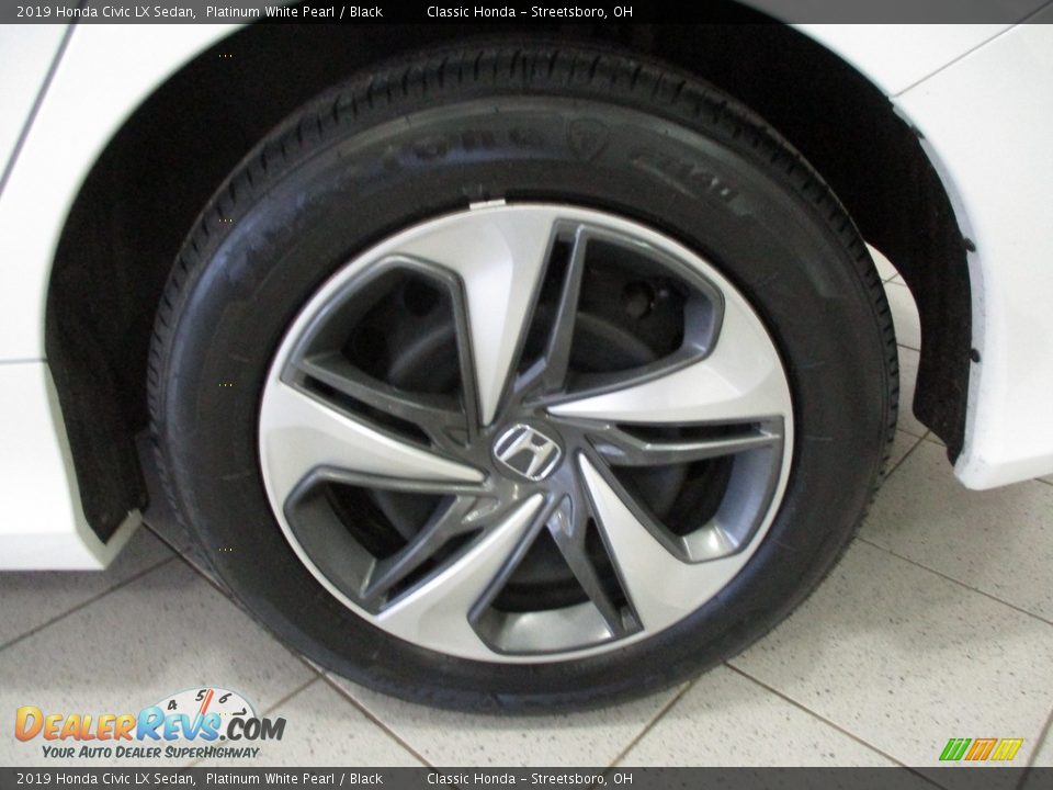 2019 Honda Civic LX Sedan Platinum White Pearl / Black Photo #11