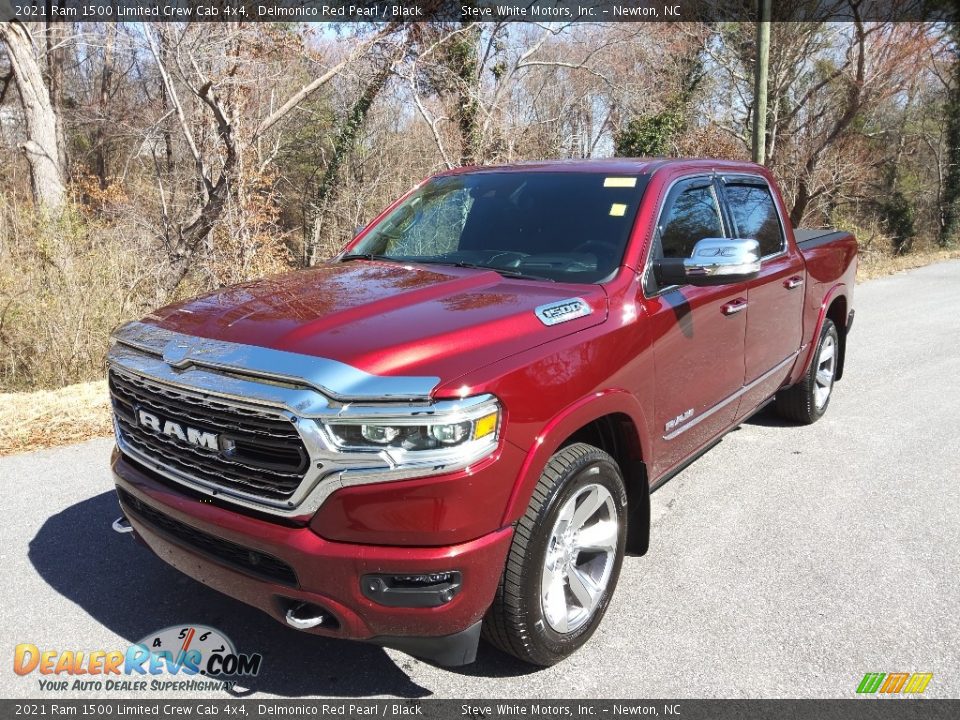 2021 Ram 1500 Limited Crew Cab 4x4 Delmonico Red Pearl / Black Photo #2