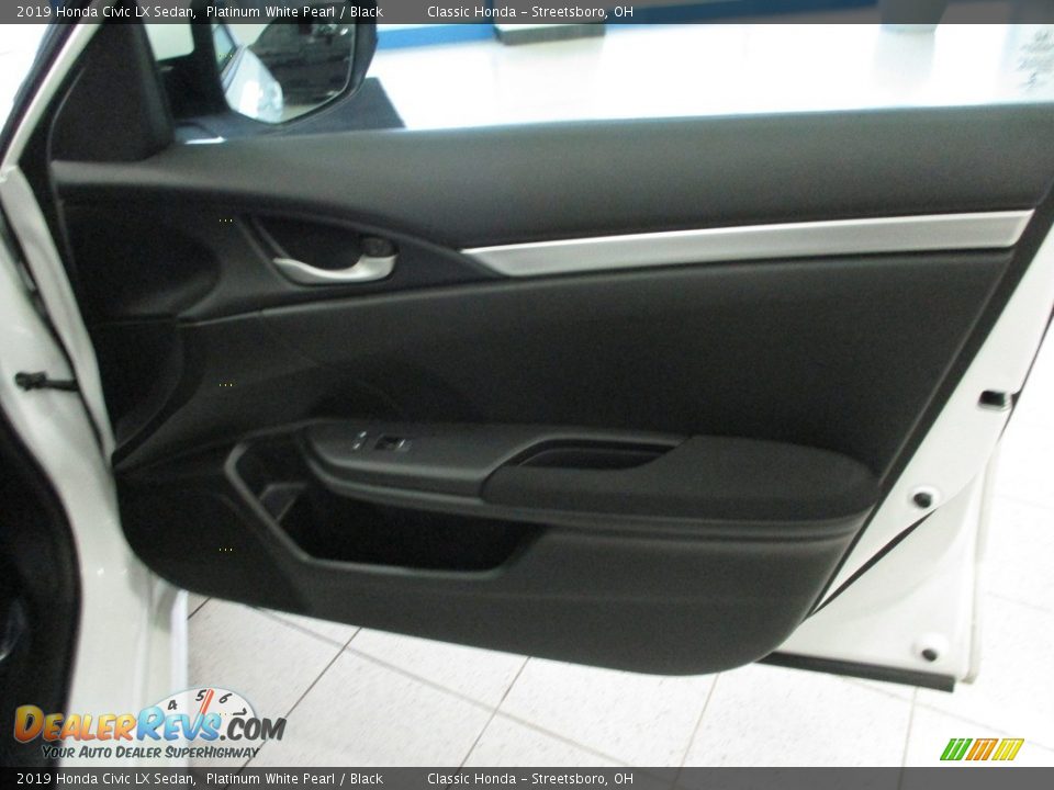 2019 Honda Civic LX Sedan Platinum White Pearl / Black Photo #14