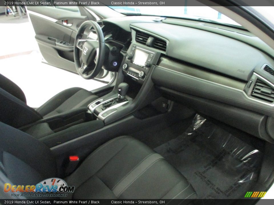 2019 Honda Civic LX Sedan Platinum White Pearl / Black Photo #15