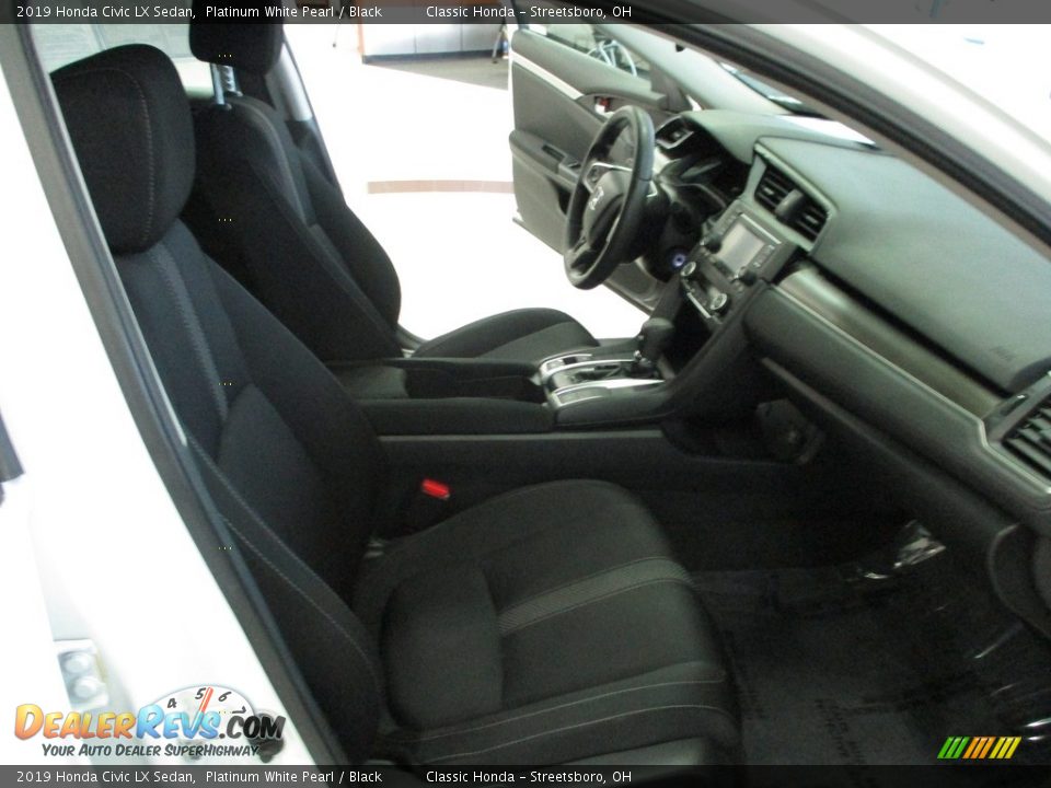 2019 Honda Civic LX Sedan Platinum White Pearl / Black Photo #16