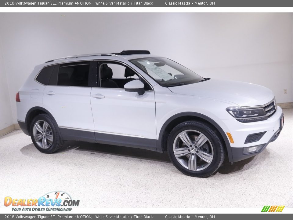 White Silver Metallic 2018 Volkswagen Tiguan SEL Premium 4MOTION Photo #1