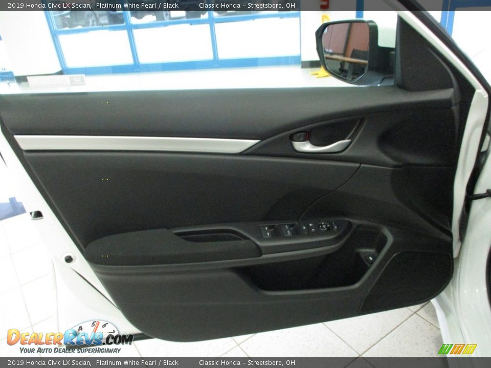 2019 Honda Civic LX Sedan Platinum White Pearl / Black Photo #25