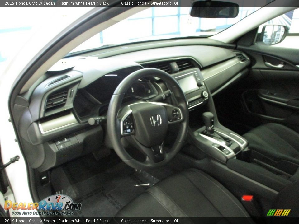 2019 Honda Civic LX Sedan Platinum White Pearl / Black Photo #26