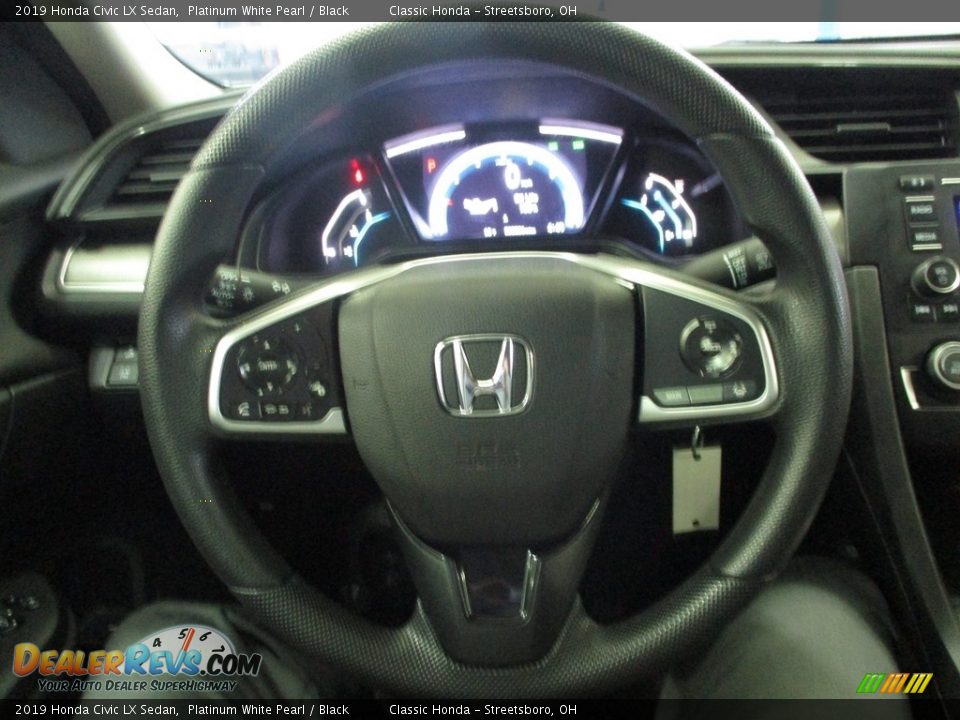 2019 Honda Civic LX Sedan Platinum White Pearl / Black Photo #29