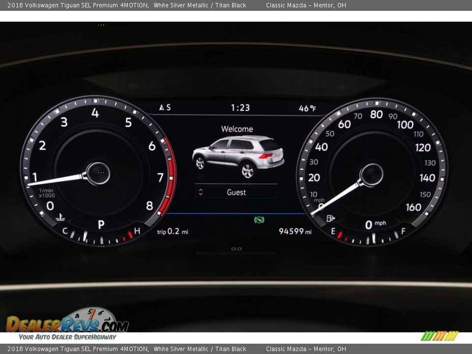 2018 Volkswagen Tiguan SEL Premium 4MOTION Gauges Photo #8