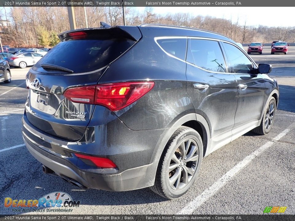 2017 Hyundai Santa Fe Sport 2.0T Ulitimate AWD Twilight Black / Black Photo #3