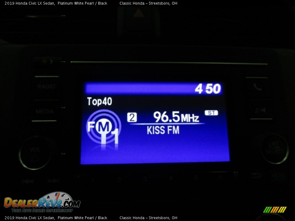 2019 Honda Civic LX Sedan Platinum White Pearl / Black Photo #35