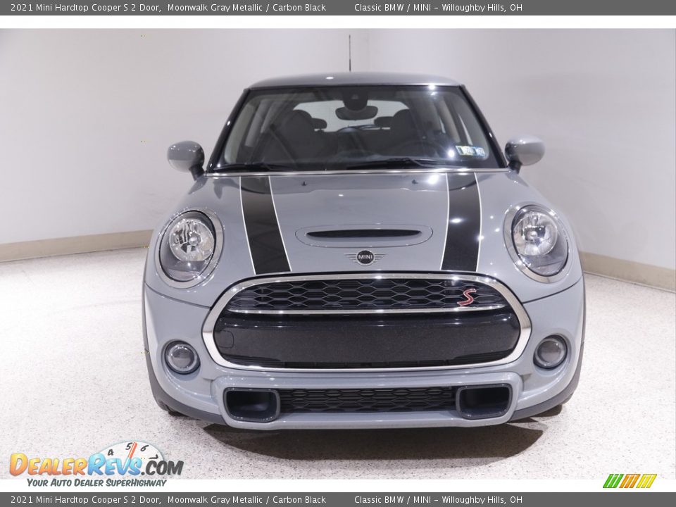 2021 Mini Hardtop Cooper S 2 Door Moonwalk Gray Metallic / Carbon Black Photo #2