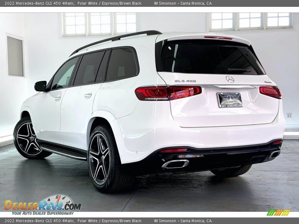 2022 Mercedes-Benz GLS 450 4Matic Polar White / Espresso/Brown Black Photo #2