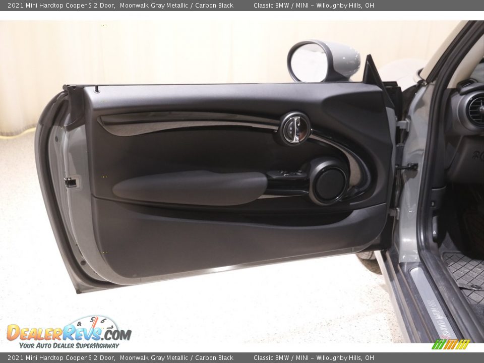 2021 Mini Hardtop Cooper S 2 Door Moonwalk Gray Metallic / Carbon Black Photo #4