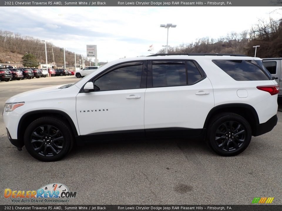 2021 Chevrolet Traverse RS AWD Summit White / Jet Black Photo #2