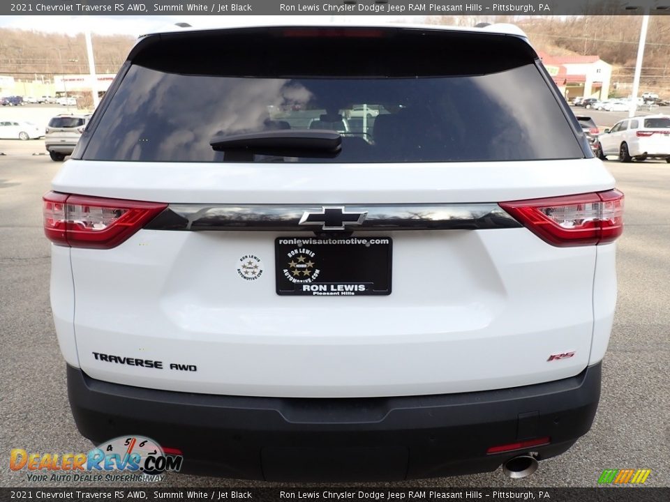 2021 Chevrolet Traverse RS AWD Summit White / Jet Black Photo #4