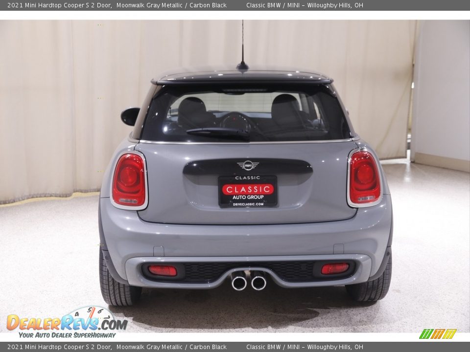 2021 Mini Hardtop Cooper S 2 Door Moonwalk Gray Metallic / Carbon Black Photo #16