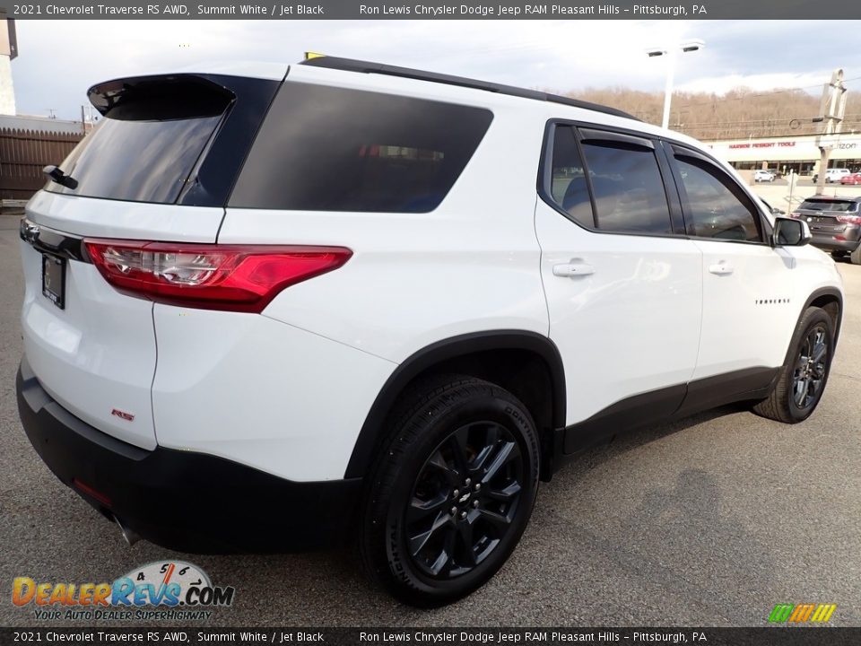 2021 Chevrolet Traverse RS AWD Summit White / Jet Black Photo #6