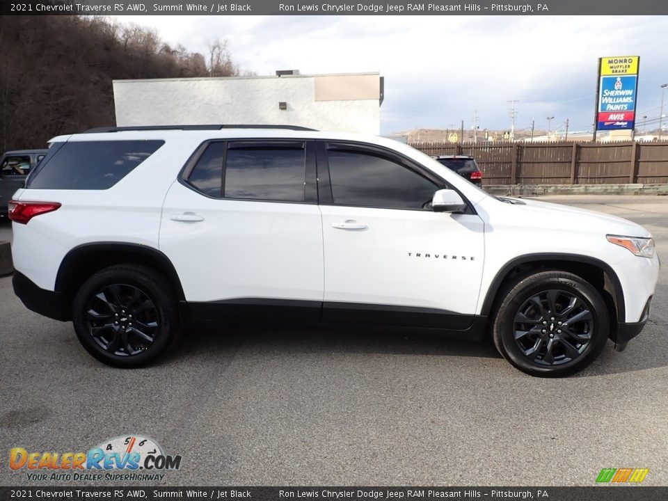 2021 Chevrolet Traverse RS AWD Summit White / Jet Black Photo #7