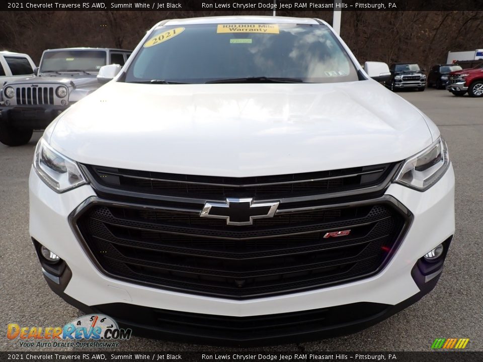 2021 Chevrolet Traverse RS AWD Summit White / Jet Black Photo #9