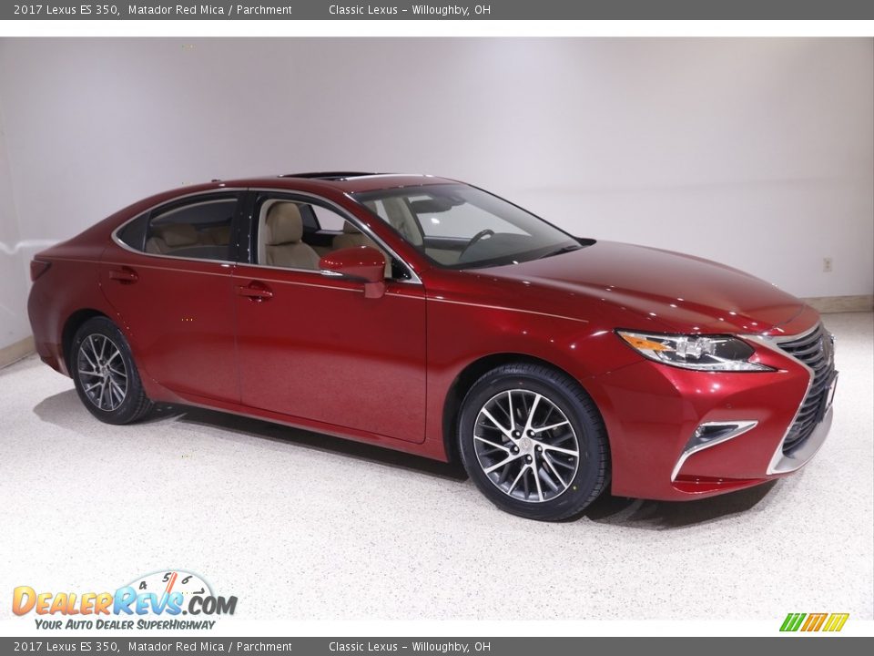 2017 Lexus ES 350 Matador Red Mica / Parchment Photo #1