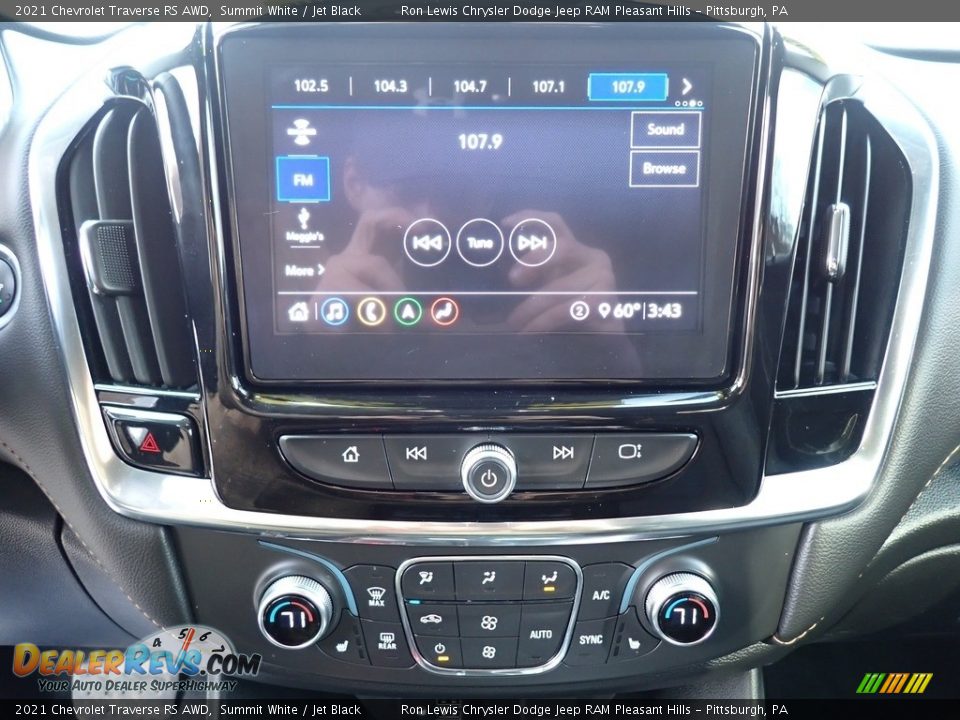 2021 Chevrolet Traverse RS AWD Summit White / Jet Black Photo #19