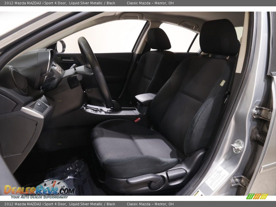 2012 Mazda MAZDA3 i Sport 4 Door Liquid Silver Metallic / Black Photo #5