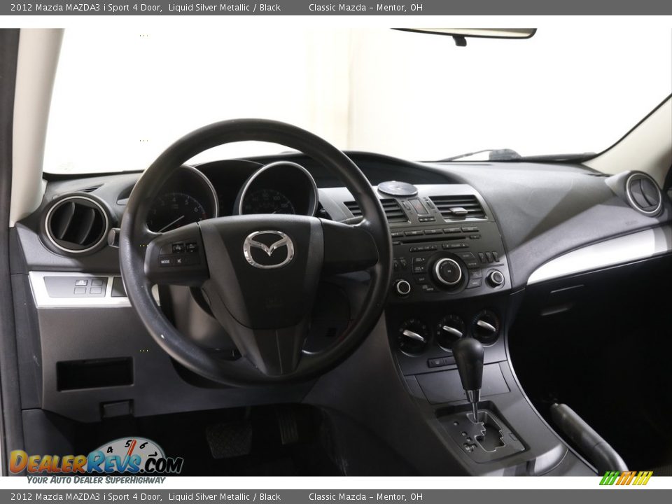2012 Mazda MAZDA3 i Sport 4 Door Liquid Silver Metallic / Black Photo #6