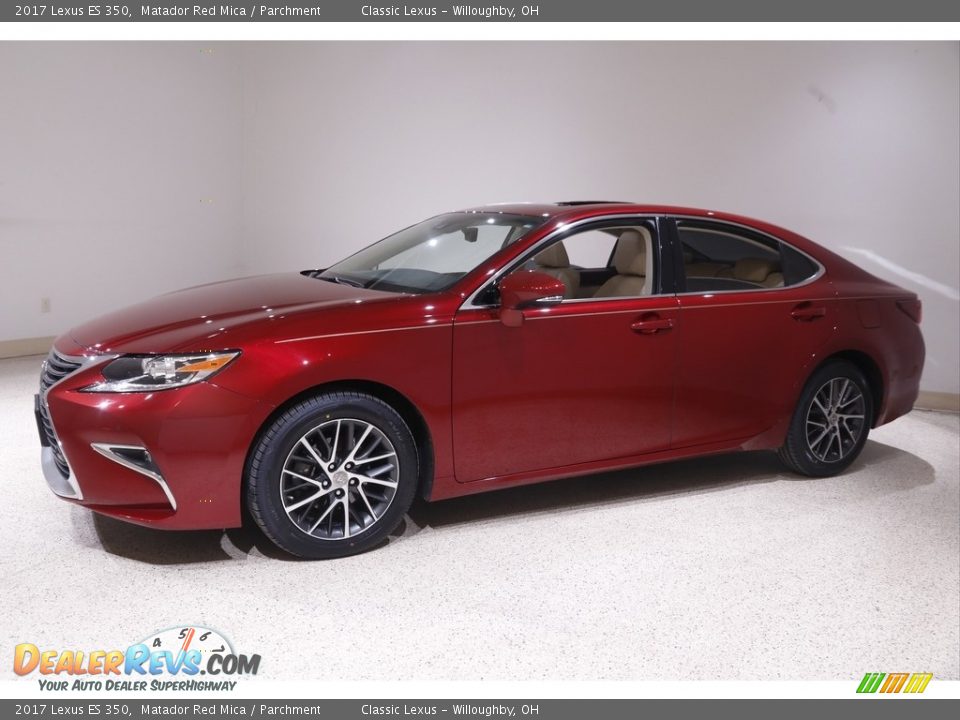 2017 Lexus ES 350 Matador Red Mica / Parchment Photo #3
