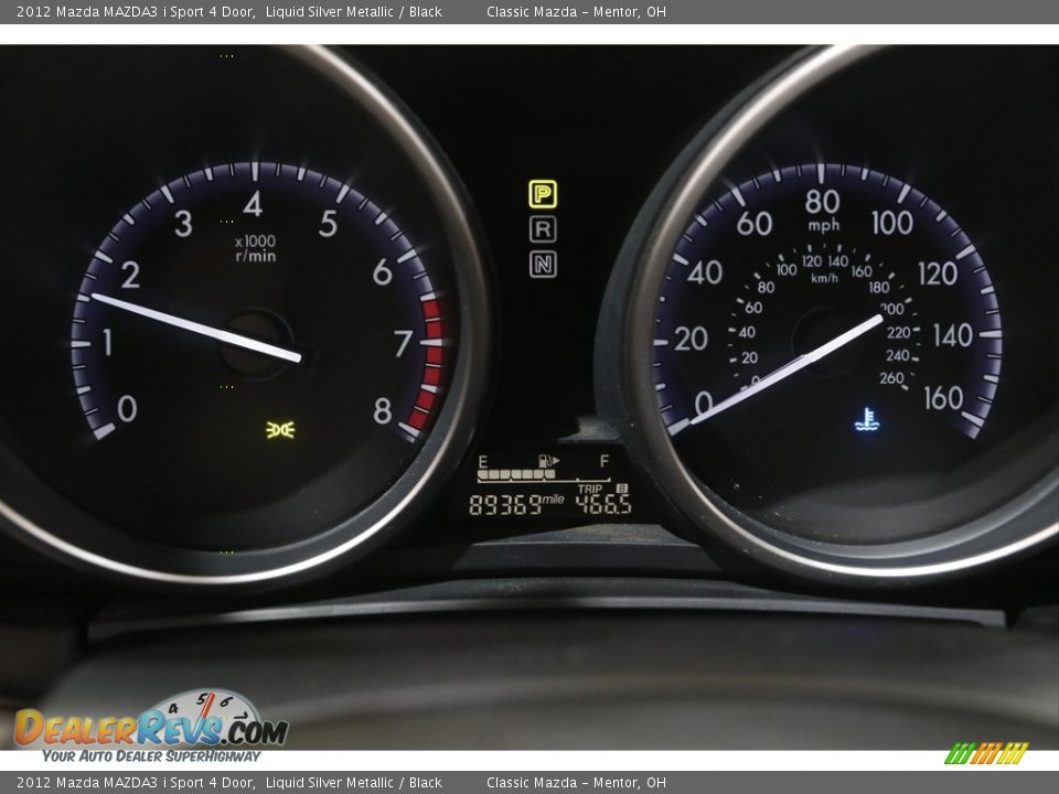 2012 Mazda MAZDA3 i Sport 4 Door Liquid Silver Metallic / Black Photo #8