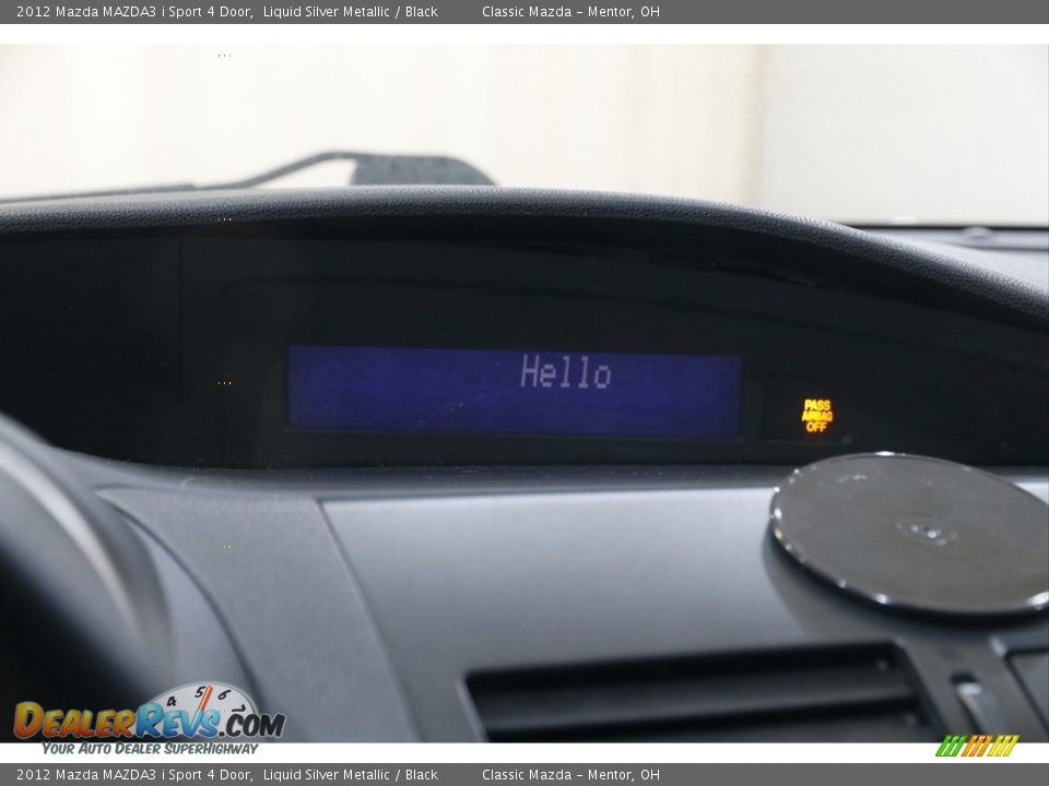 2012 Mazda MAZDA3 i Sport 4 Door Liquid Silver Metallic / Black Photo #10