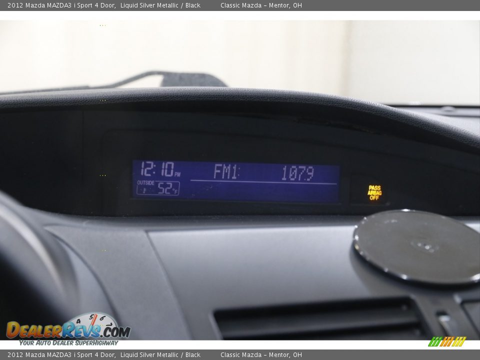 2012 Mazda MAZDA3 i Sport 4 Door Liquid Silver Metallic / Black Photo #11