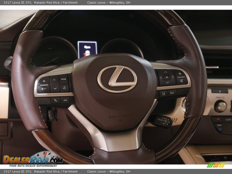 2017 Lexus ES 350 Matador Red Mica / Parchment Photo #7