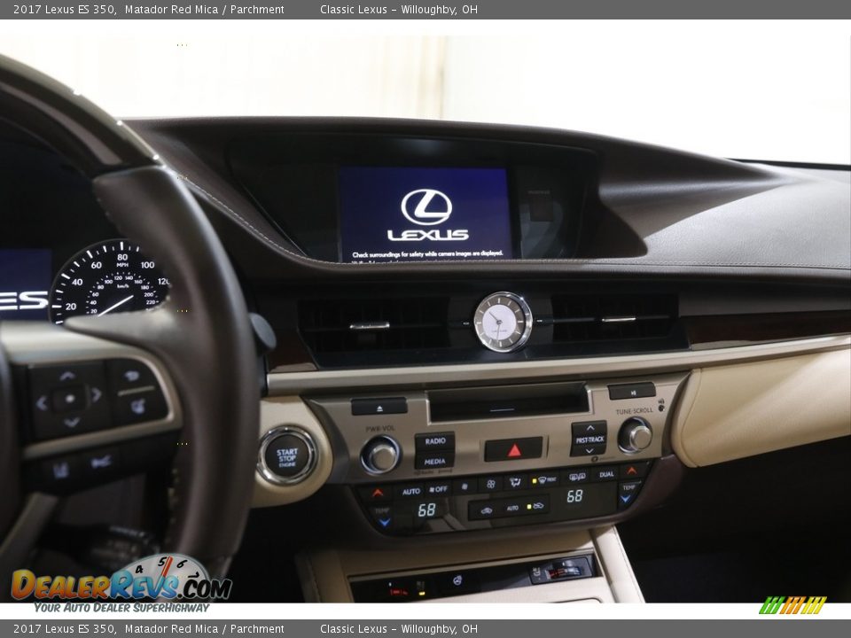 2017 Lexus ES 350 Matador Red Mica / Parchment Photo #9