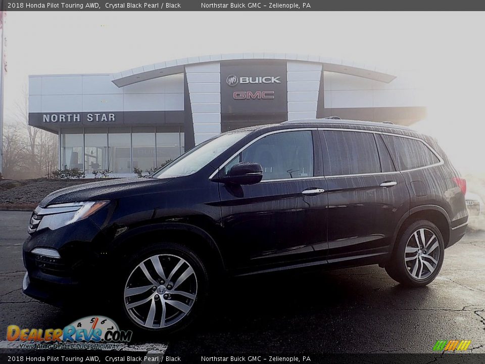 2018 Honda Pilot Touring AWD Crystal Black Pearl / Black Photo #1