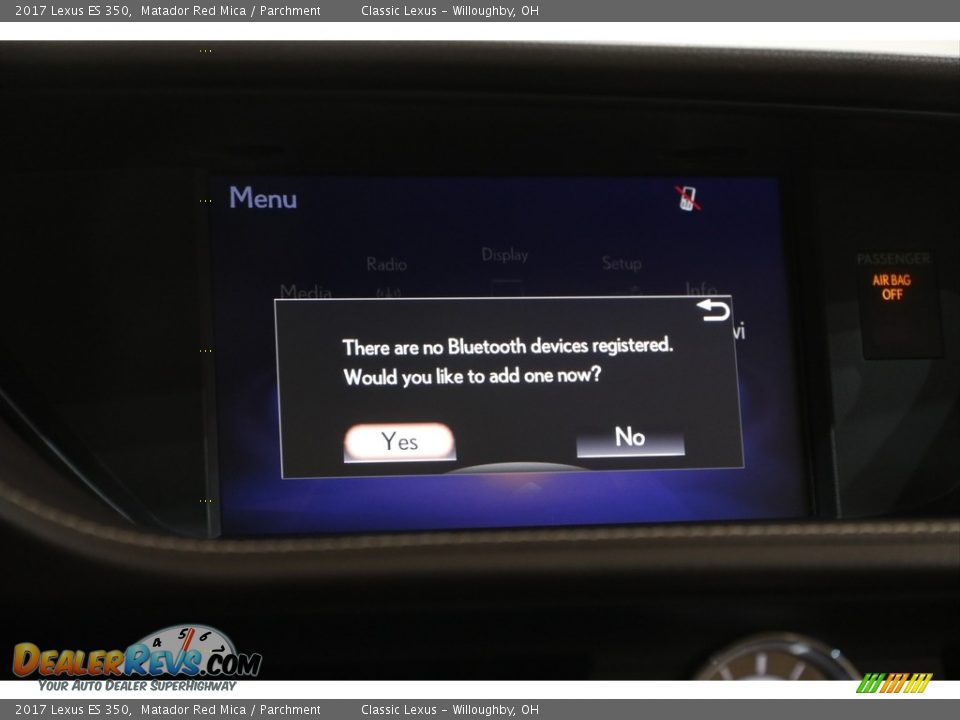 2017 Lexus ES 350 Matador Red Mica / Parchment Photo #11