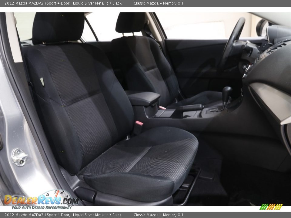 2012 Mazda MAZDA3 i Sport 4 Door Liquid Silver Metallic / Black Photo #14