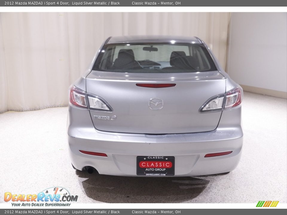 2012 Mazda MAZDA3 i Sport 4 Door Liquid Silver Metallic / Black Photo #17
