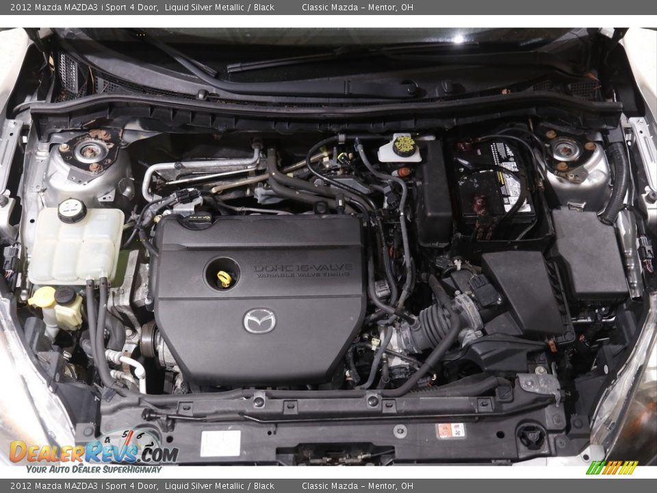 2012 Mazda MAZDA3 i Sport 4 Door Liquid Silver Metallic / Black Photo #18